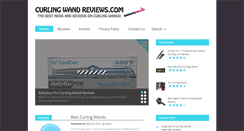 Desktop Screenshot of curlingwandreviews.com