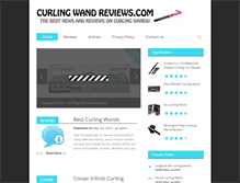 Tablet Screenshot of curlingwandreviews.com